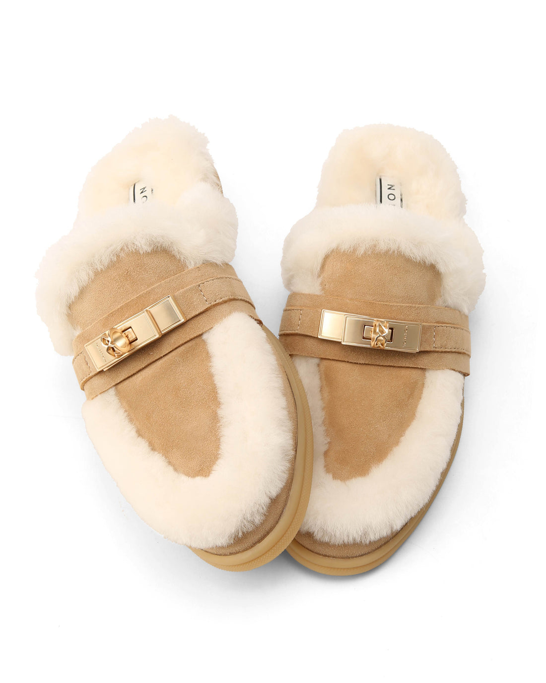 Jen Fur Sand Stone Suede
