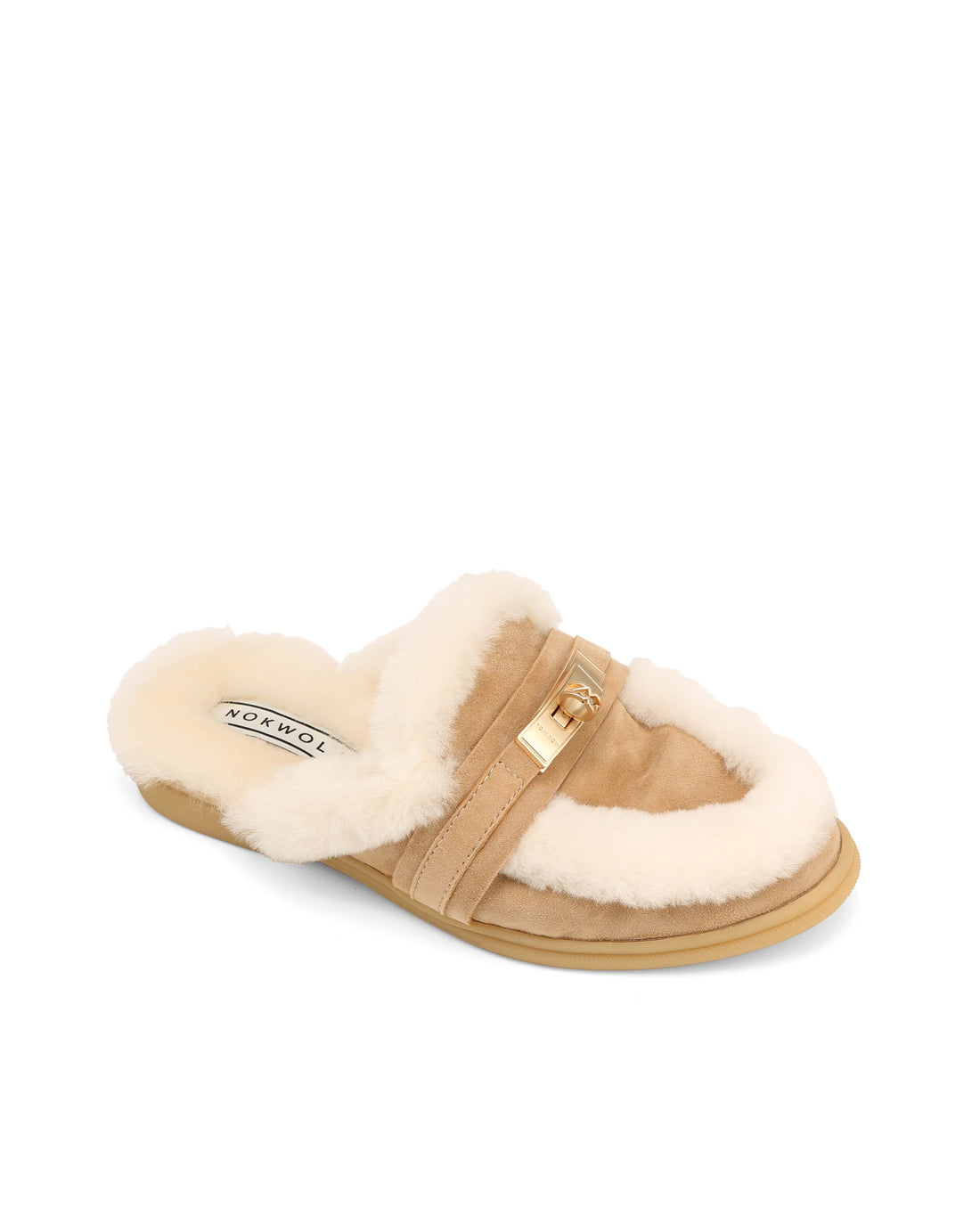 Jen Fur Sand Stone Suede