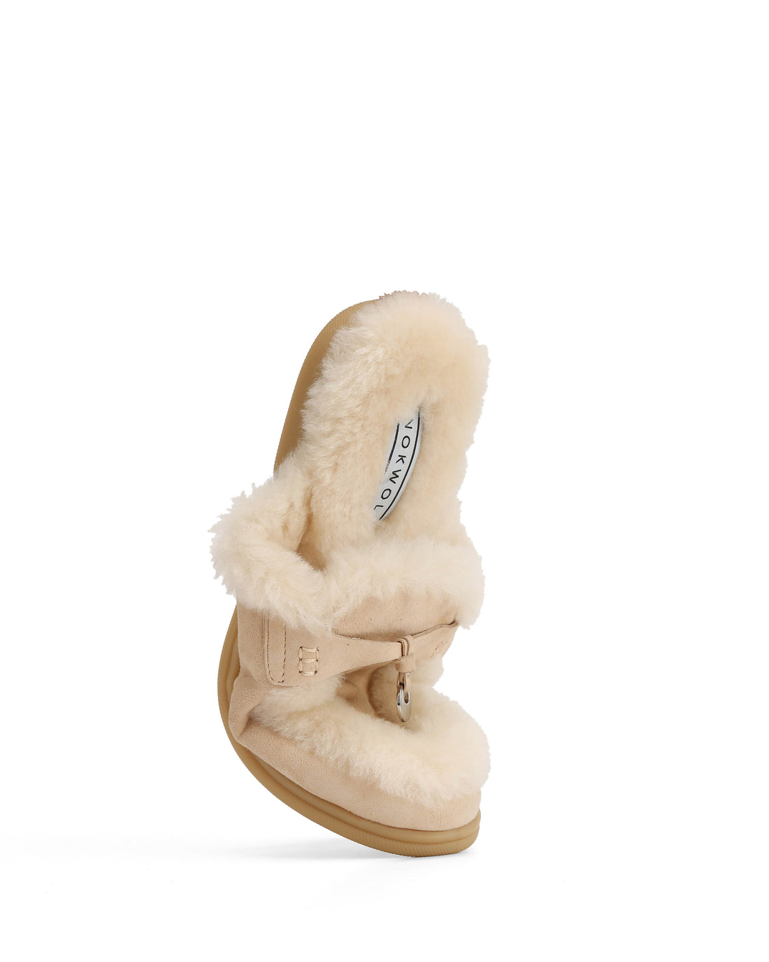 Jessie Fur Beige Suede