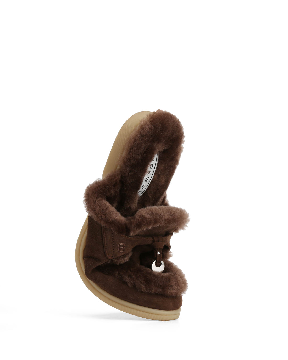 Jessie Fur Brown Suede