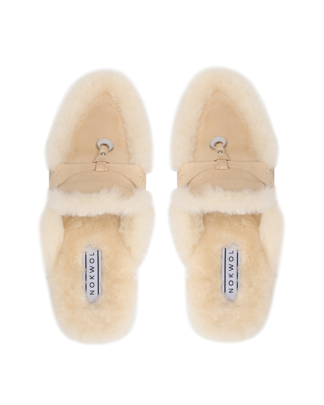 Jessie Fur Beige Suede