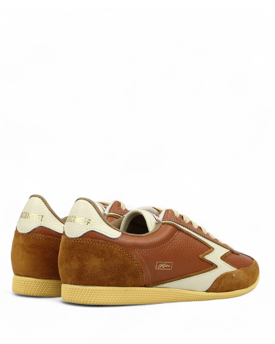 W Kobe Cognac Leather Off White Details KO002