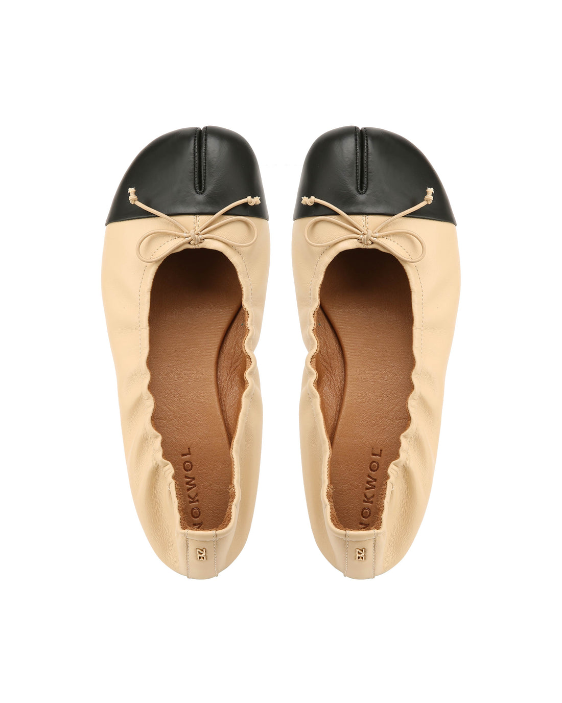 Madison Beige Leather/Black Toe