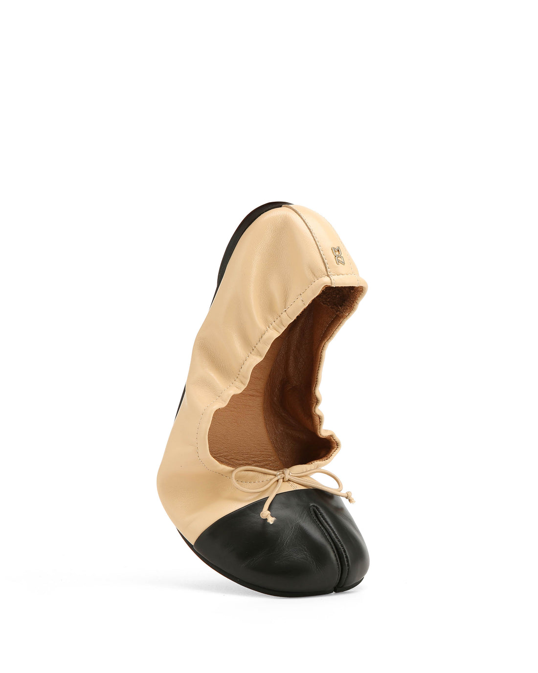 Madison Beige Leather/Black Toe