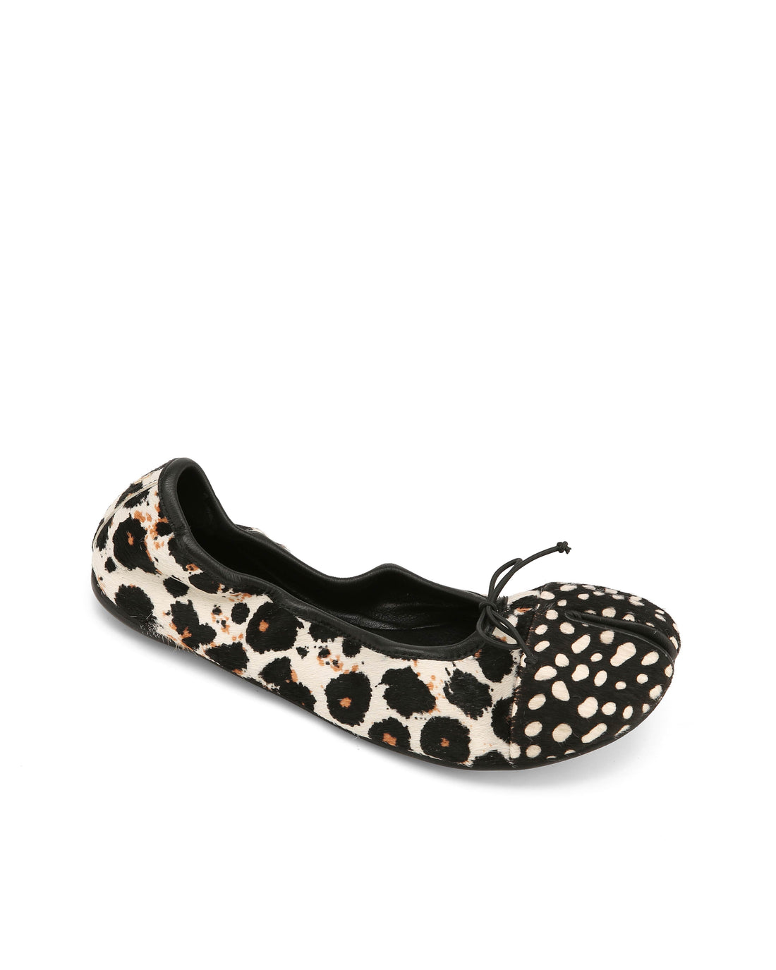 Madison Cow Print Pony/Spot Toe