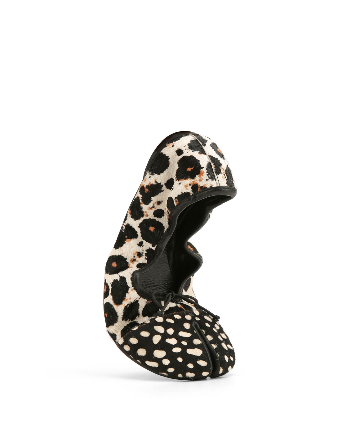 Madison Cow Print Pony/Spot Toe