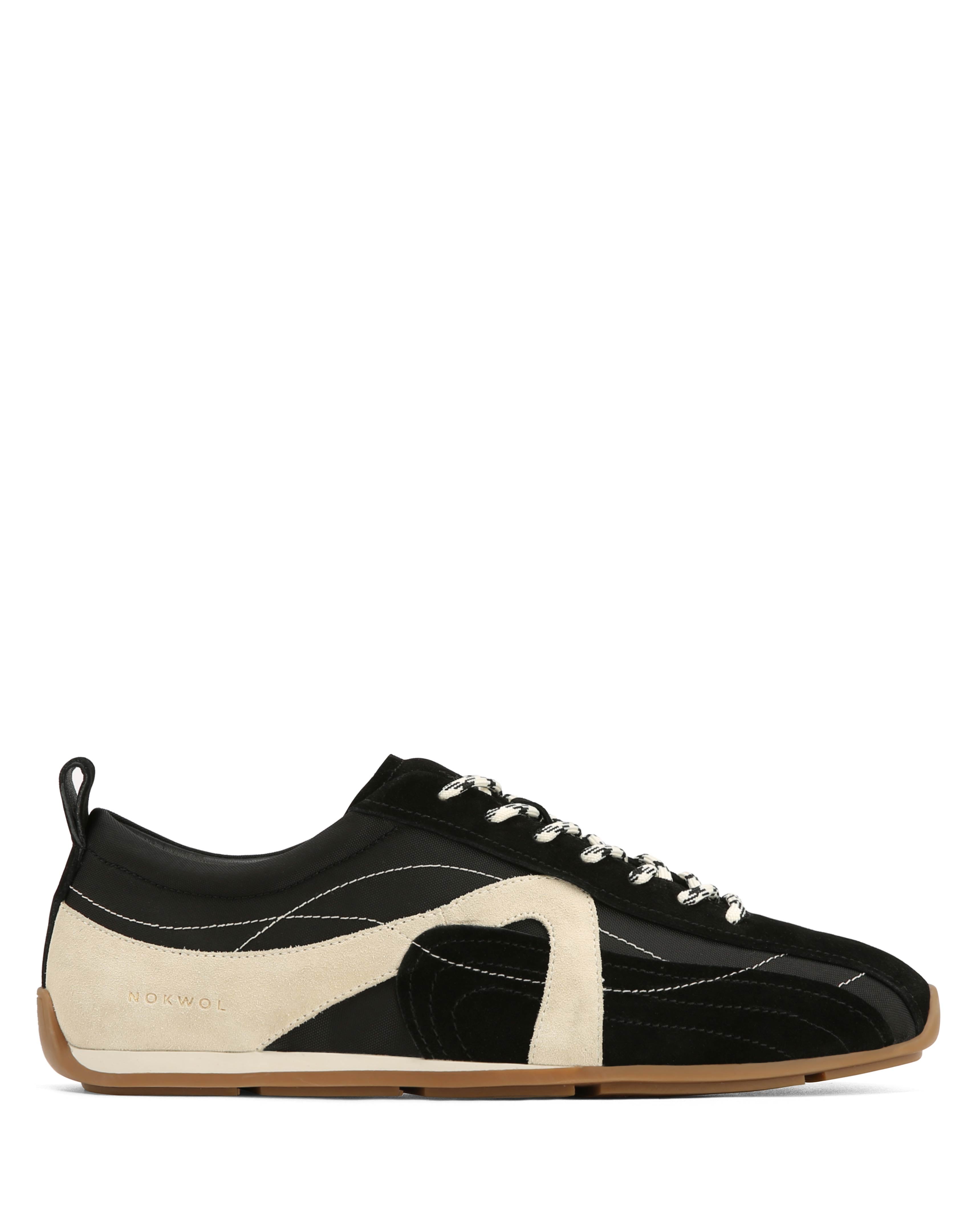 Nokwol Man Matrix-M Black Nylon/Suede Sneakers | Nokwol