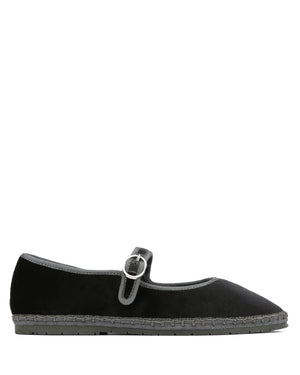 Mel Black/Grey Velvet