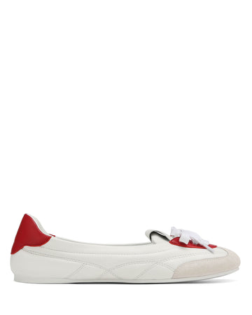 Miley Sheep Leather Red/White
