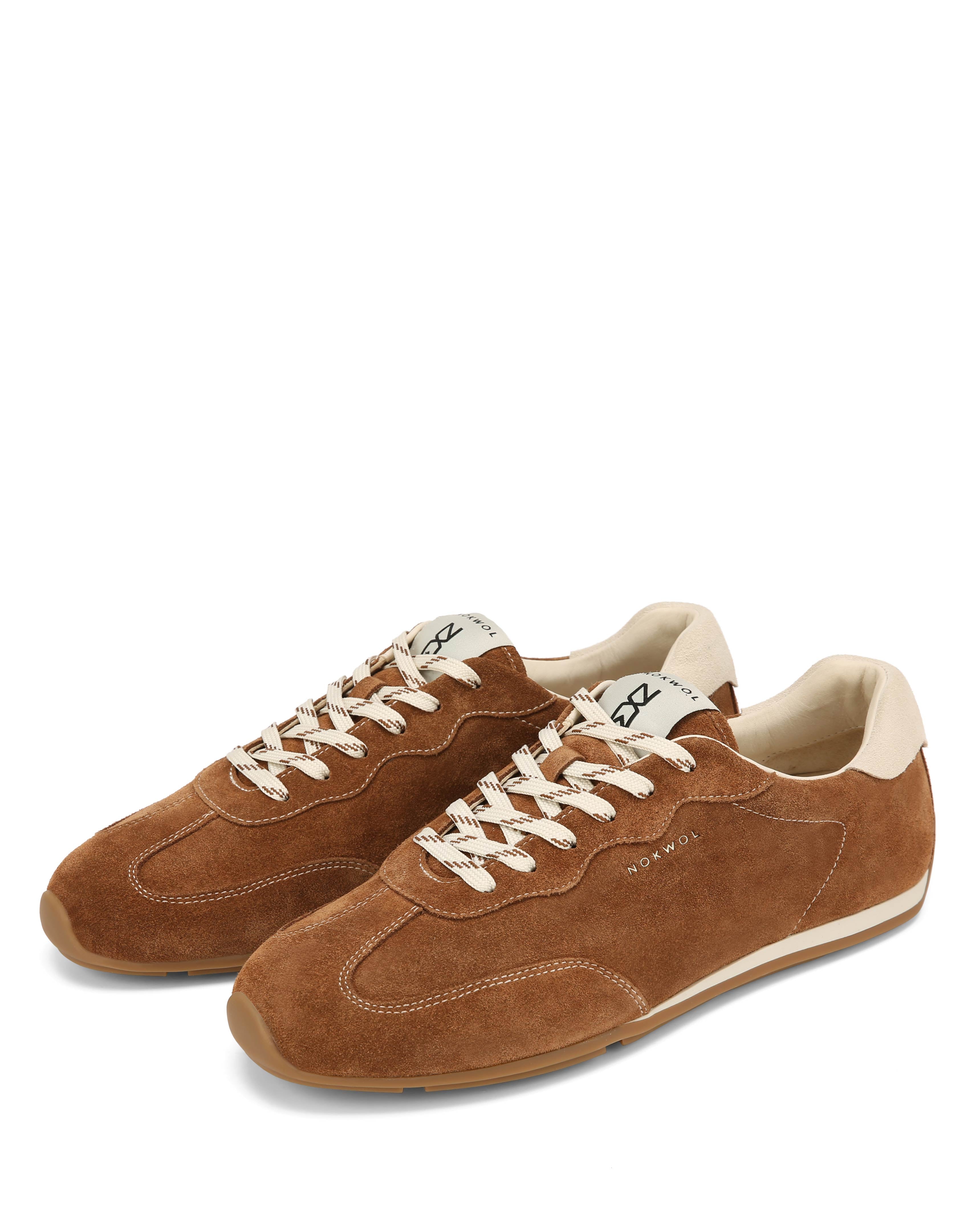 Nokwol Man Mode-M Tan Suede Sneakers | Nokwol