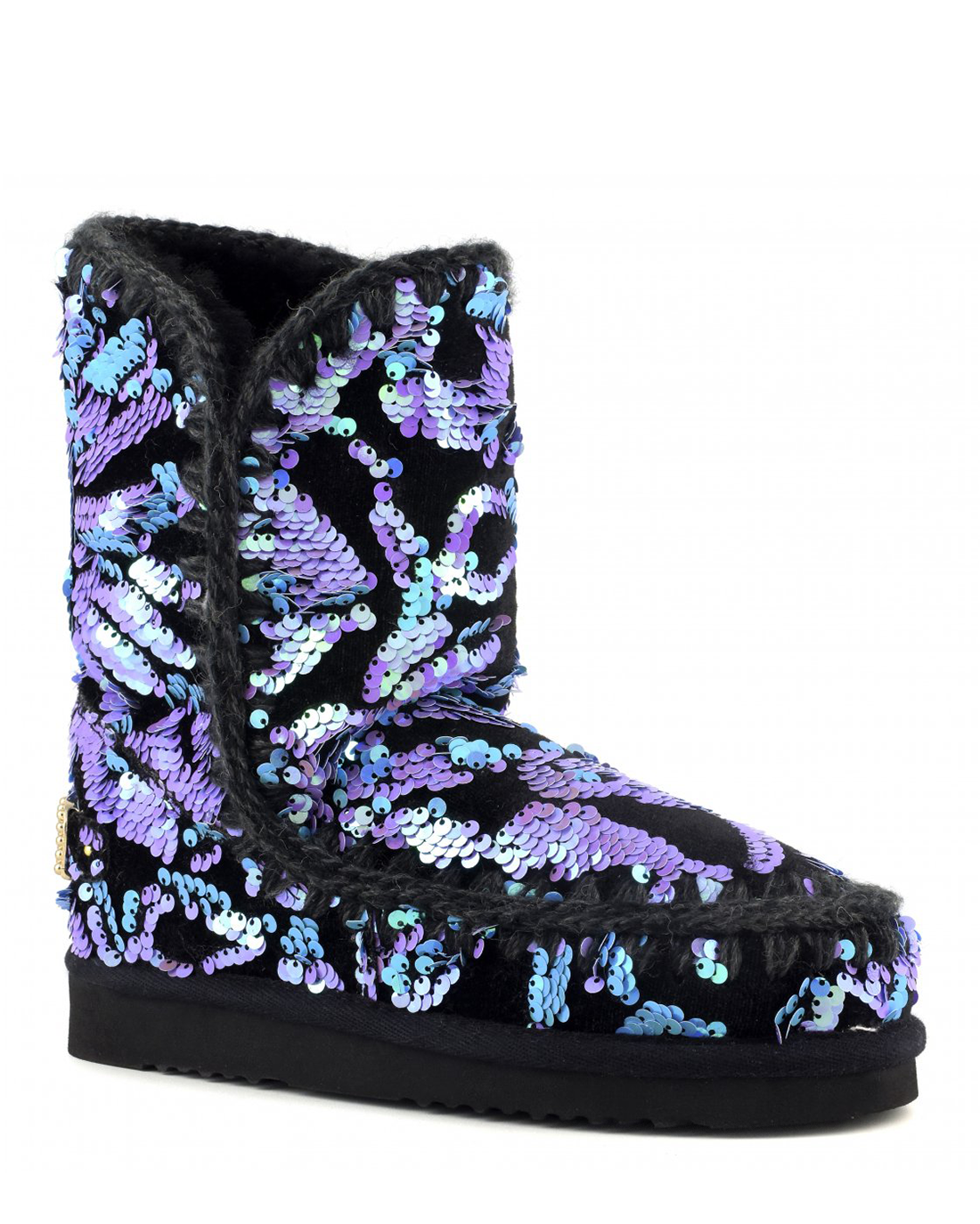 Eskimo 24 - Big Logo Studs Sequins Lilac On Velvet MU.FW101031K