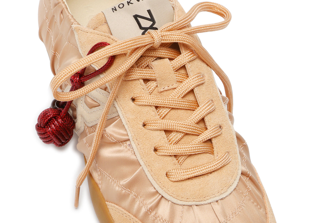 Mystic Satin Beige Suede