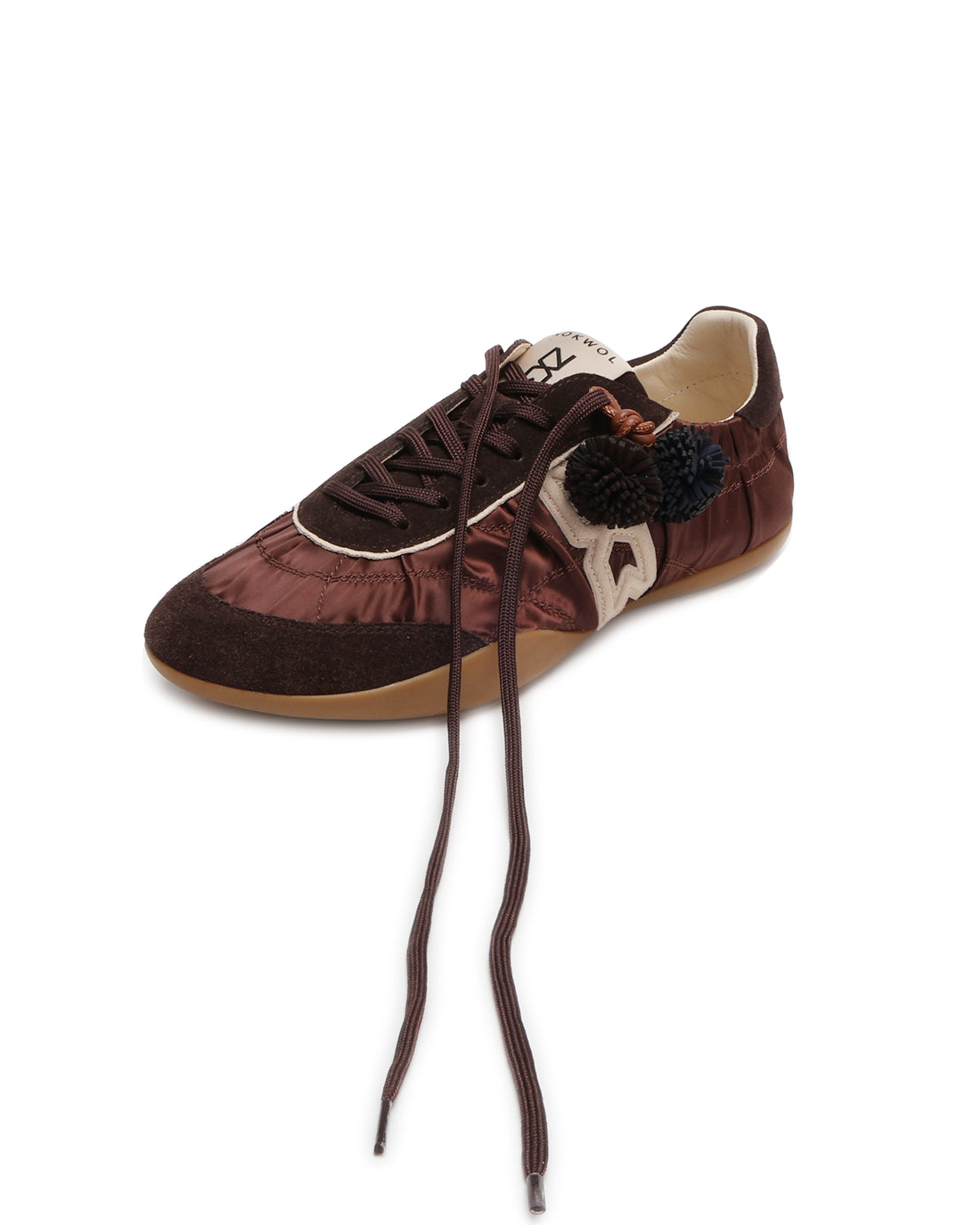 Mystic Satin Brown Suede