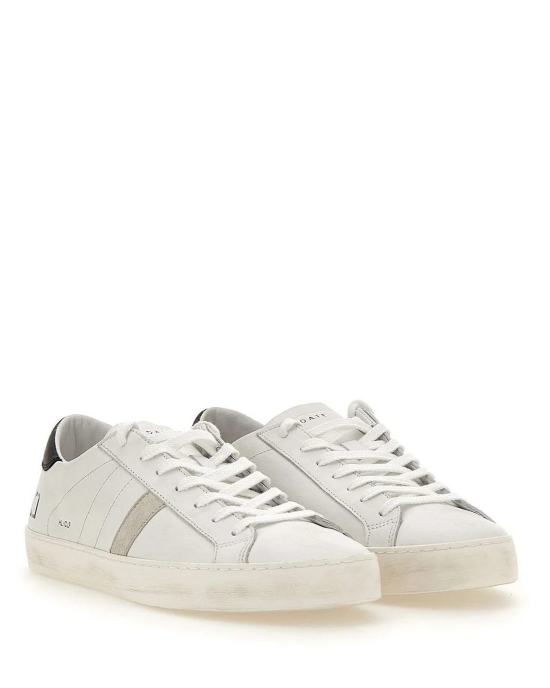 M Hill Low Calf White/Black Leather/Suede