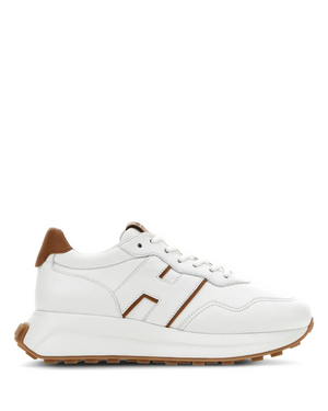 W H Patch Sneaker White Leather