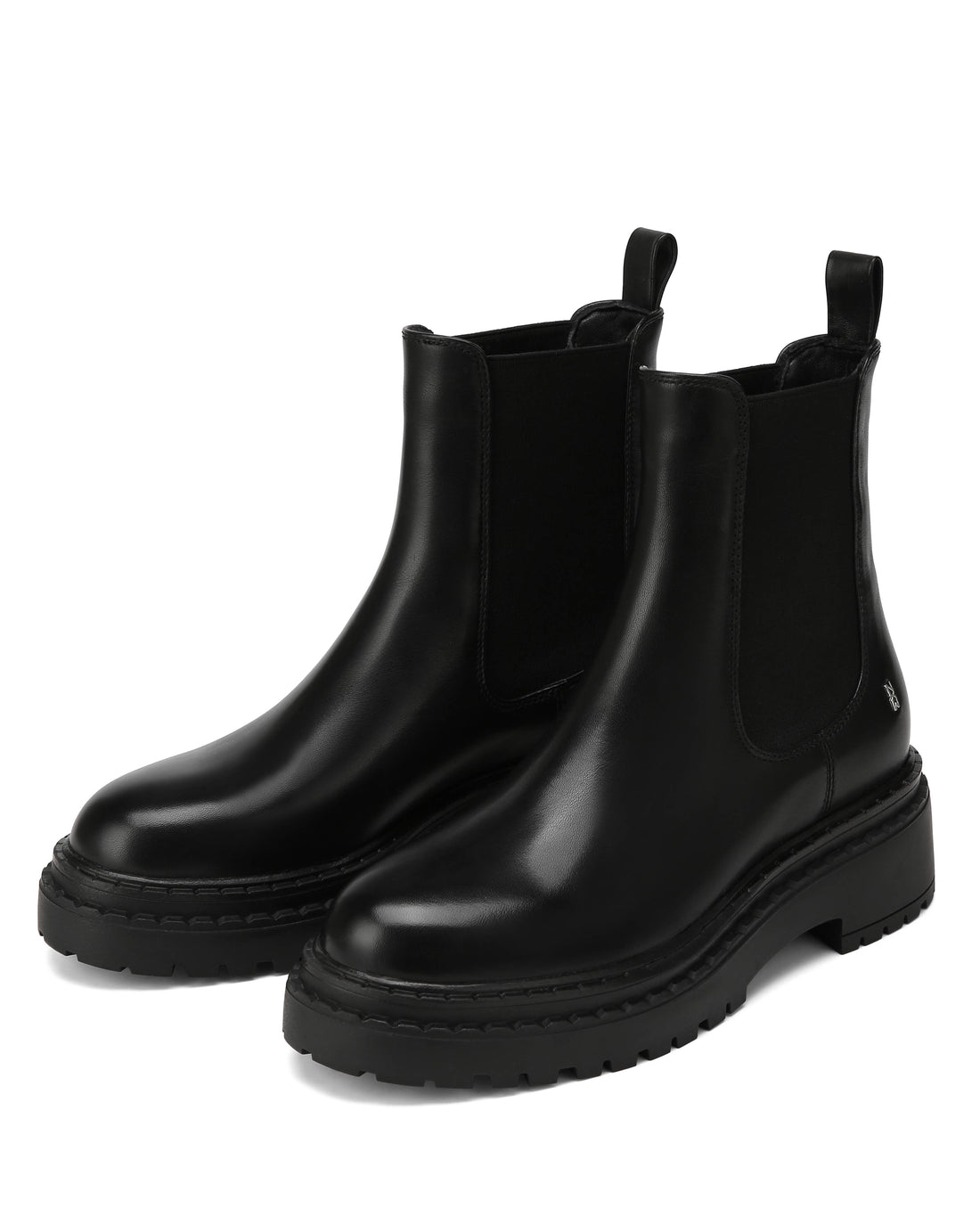 Prahran Black Waxy Leather