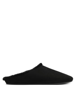 Priya Fur Black Suede