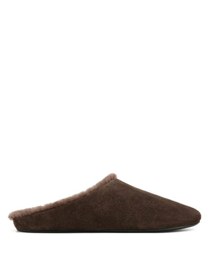 Priya Fur Umber Suede
