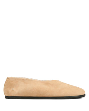 Rina Fur Beige Suede