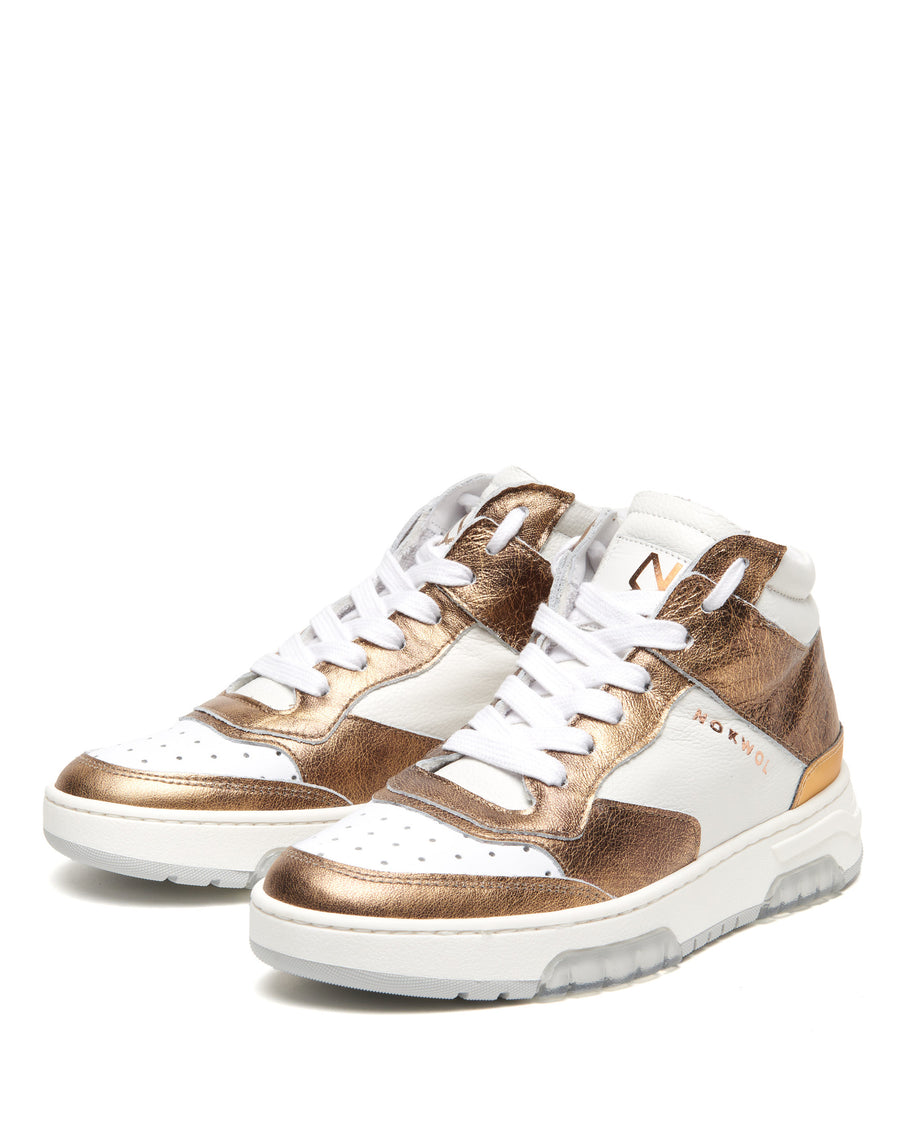 Ryder Bronze/White Leather