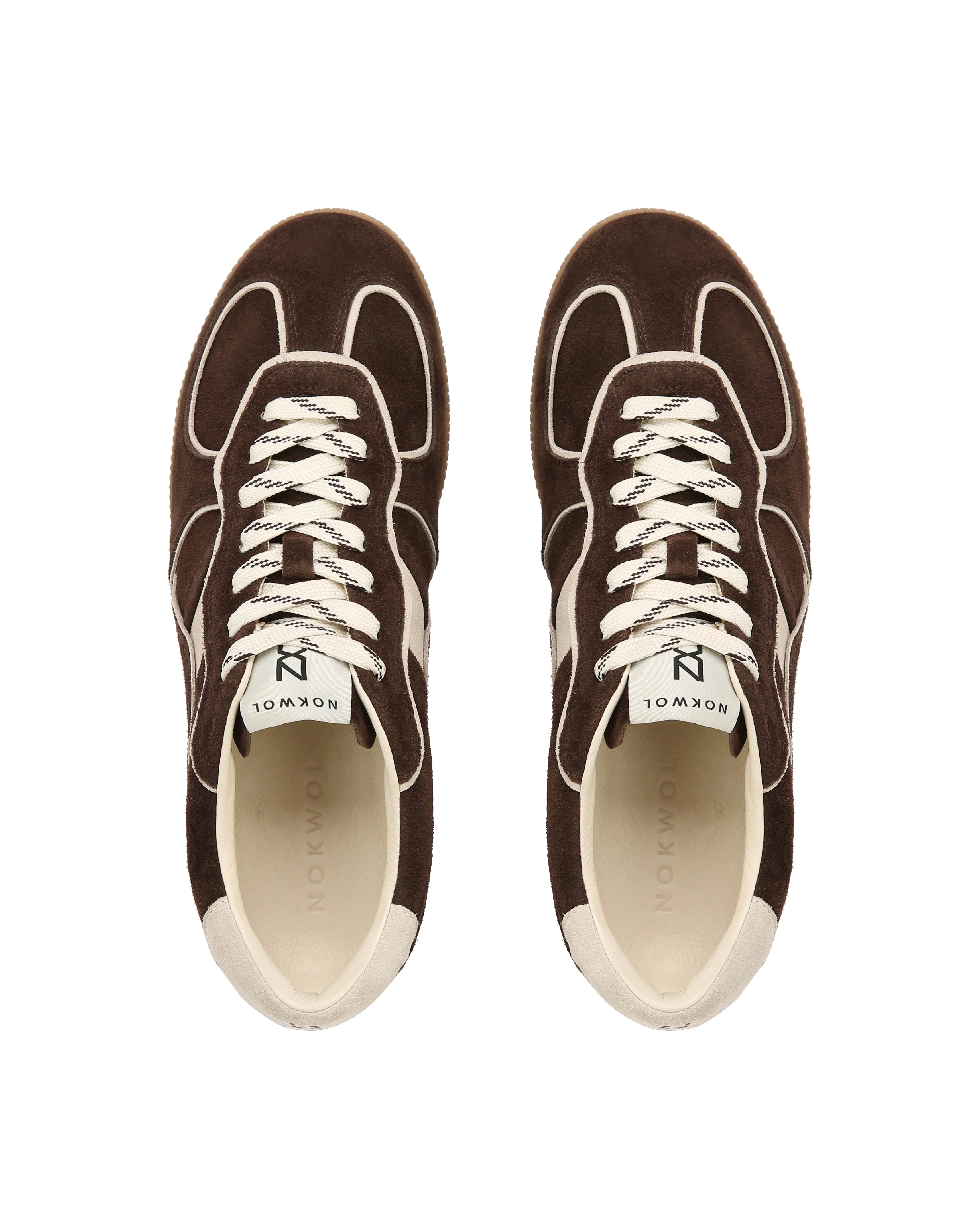 ナナマル Nokwol Man September-M Brown Suede Sneakers | Nokwol
