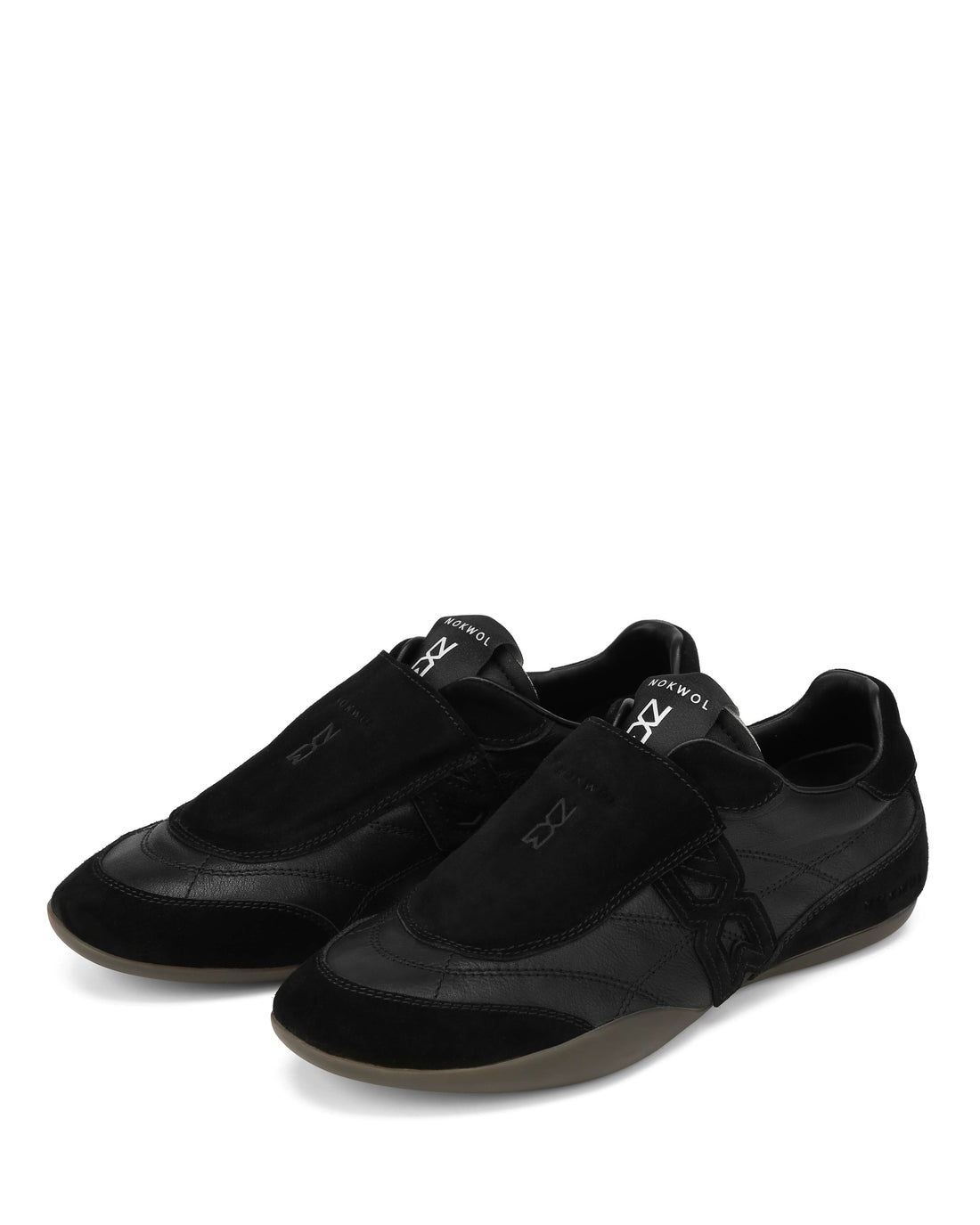 Sport Chic Black Leather/Suede