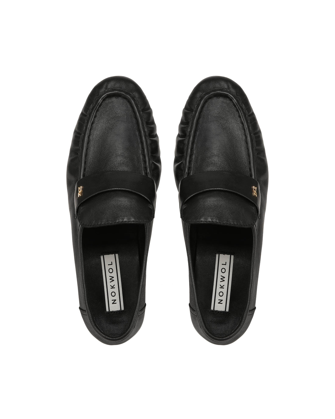 Swifty Black Glazed Leather