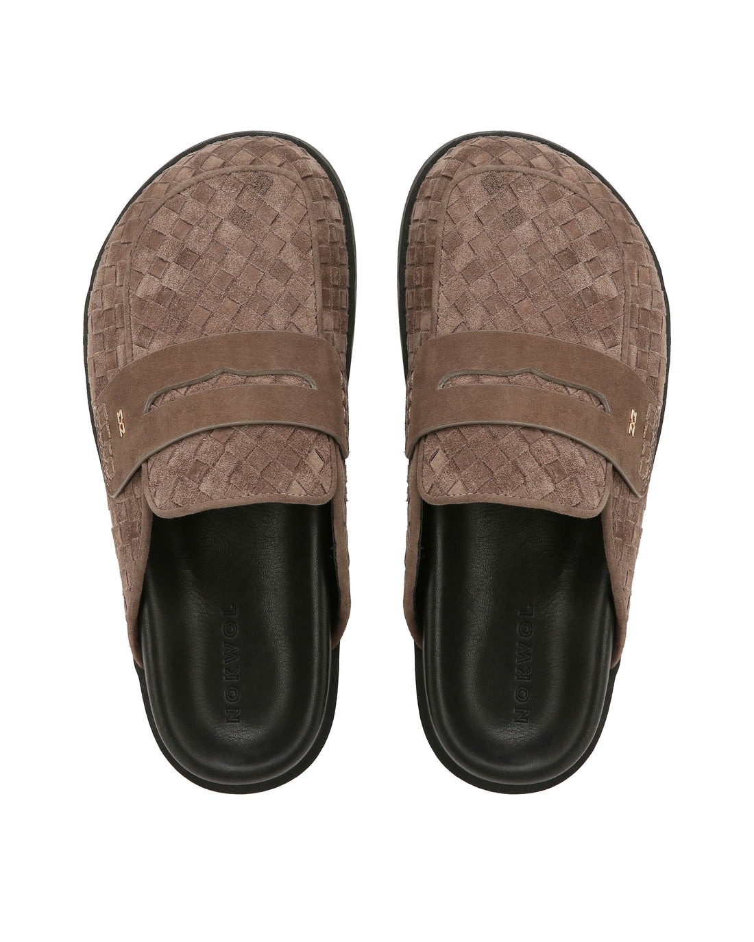 Terri Small Weave Taupe Suede