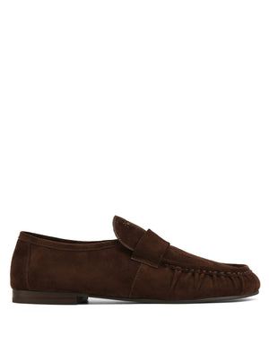 The Wall Street Loafer Dark Brown Cow Suede