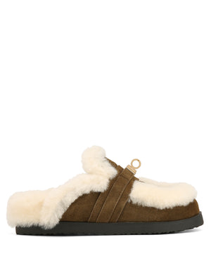 Toby Fur Khaki Suede
