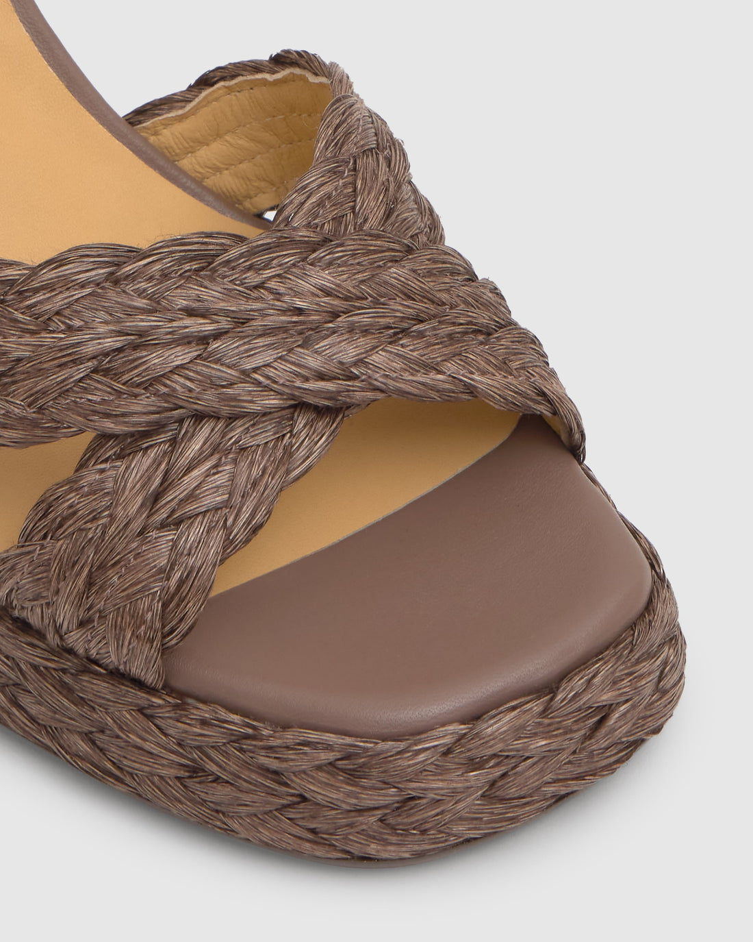 Valeriette Taupe Platform Sandal