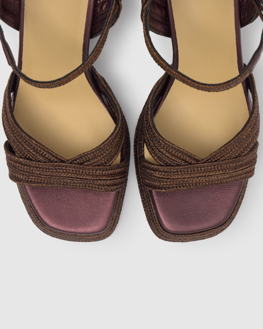 Valle Marron Osc Platform Sandal