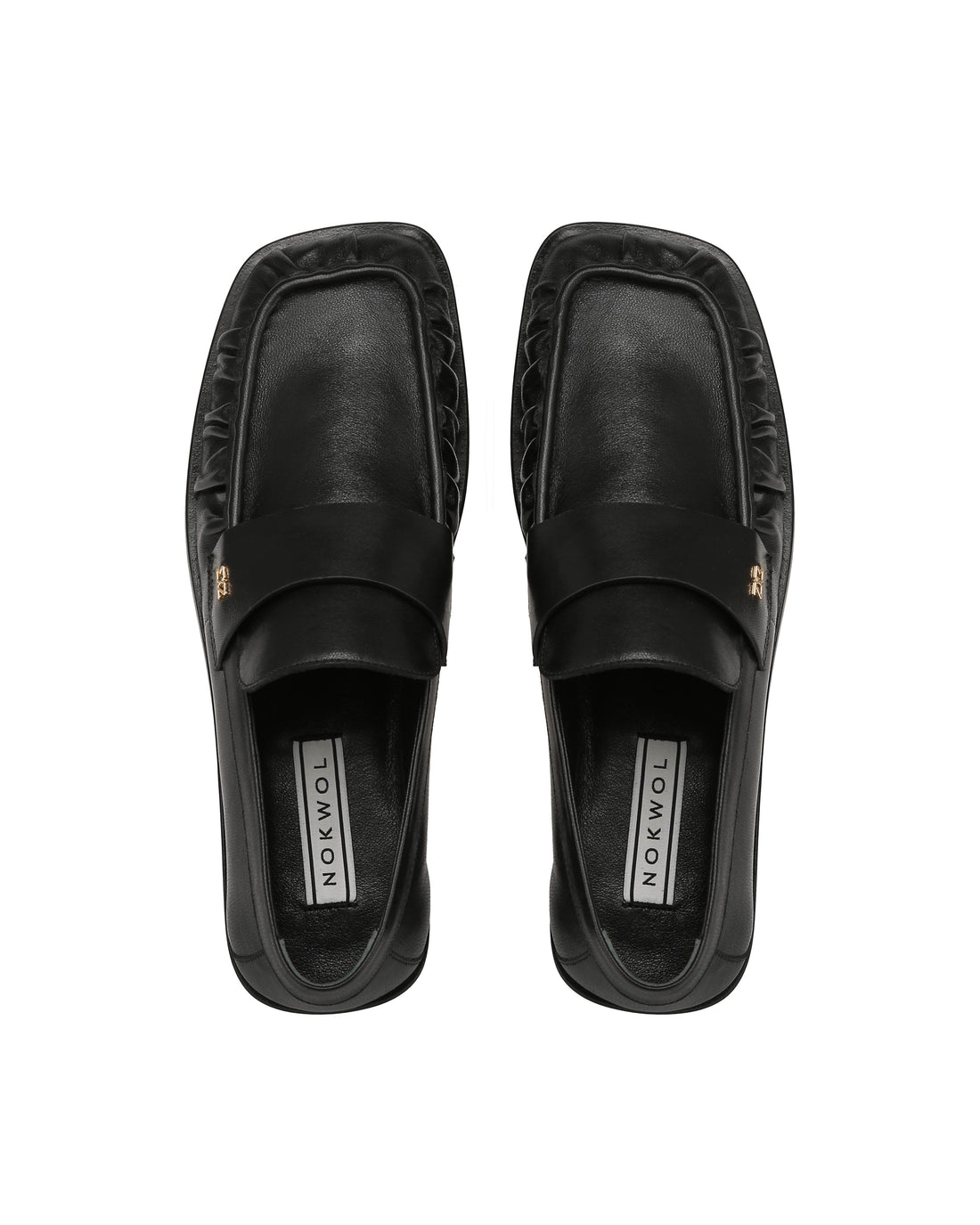 Venus Black Glazed Leather