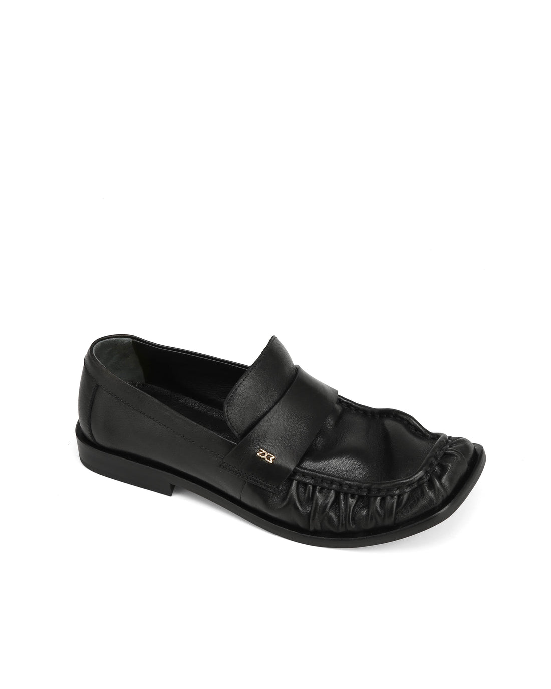 Venus Black Glazed Leather
