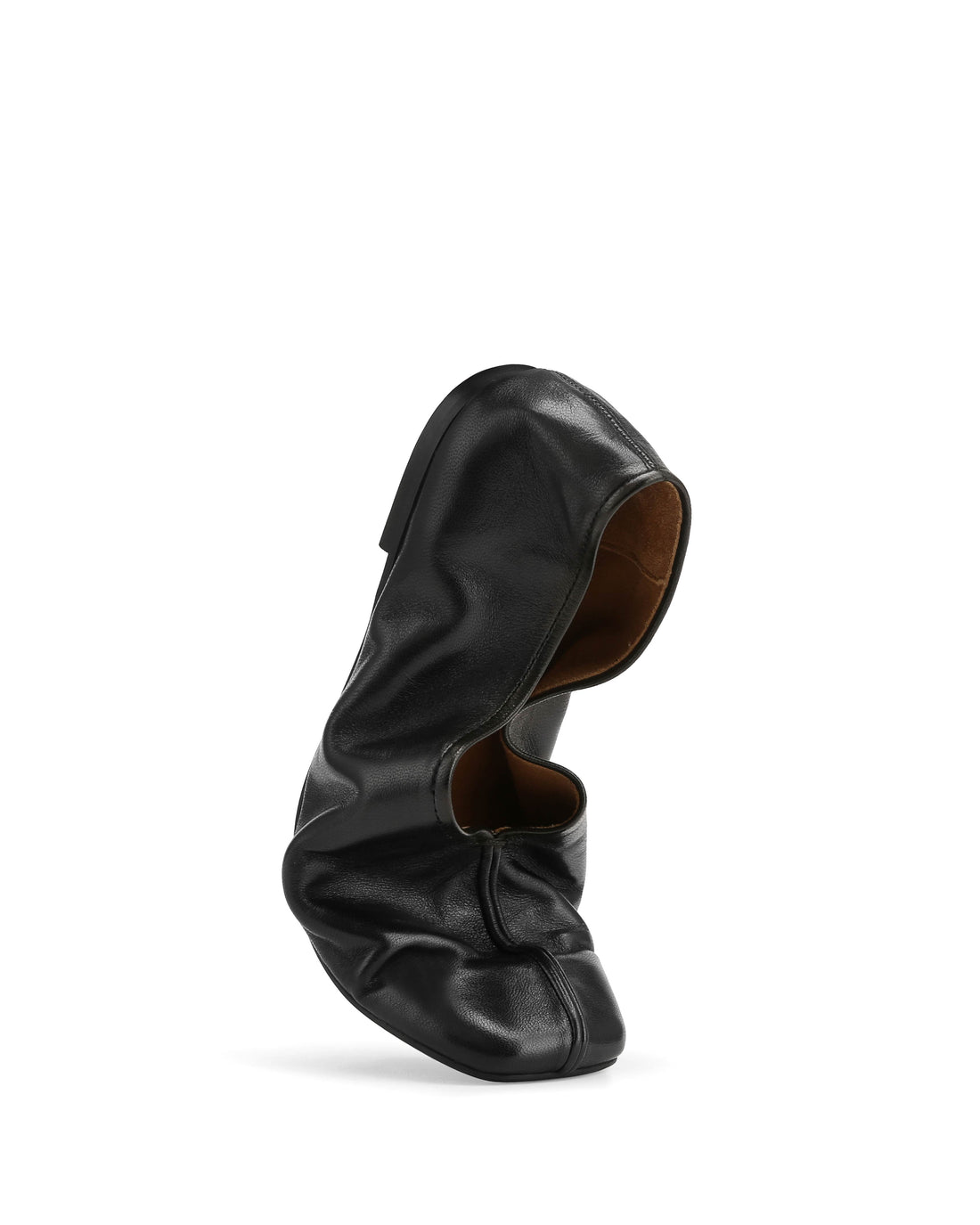 Zandra Black Glazed Leather
