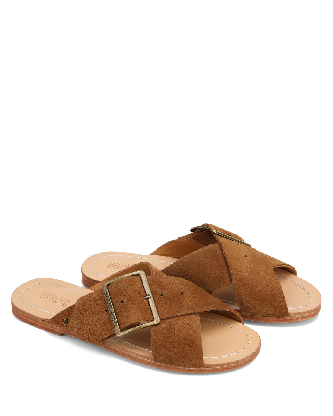 The Magnum Sandal Tan Suede