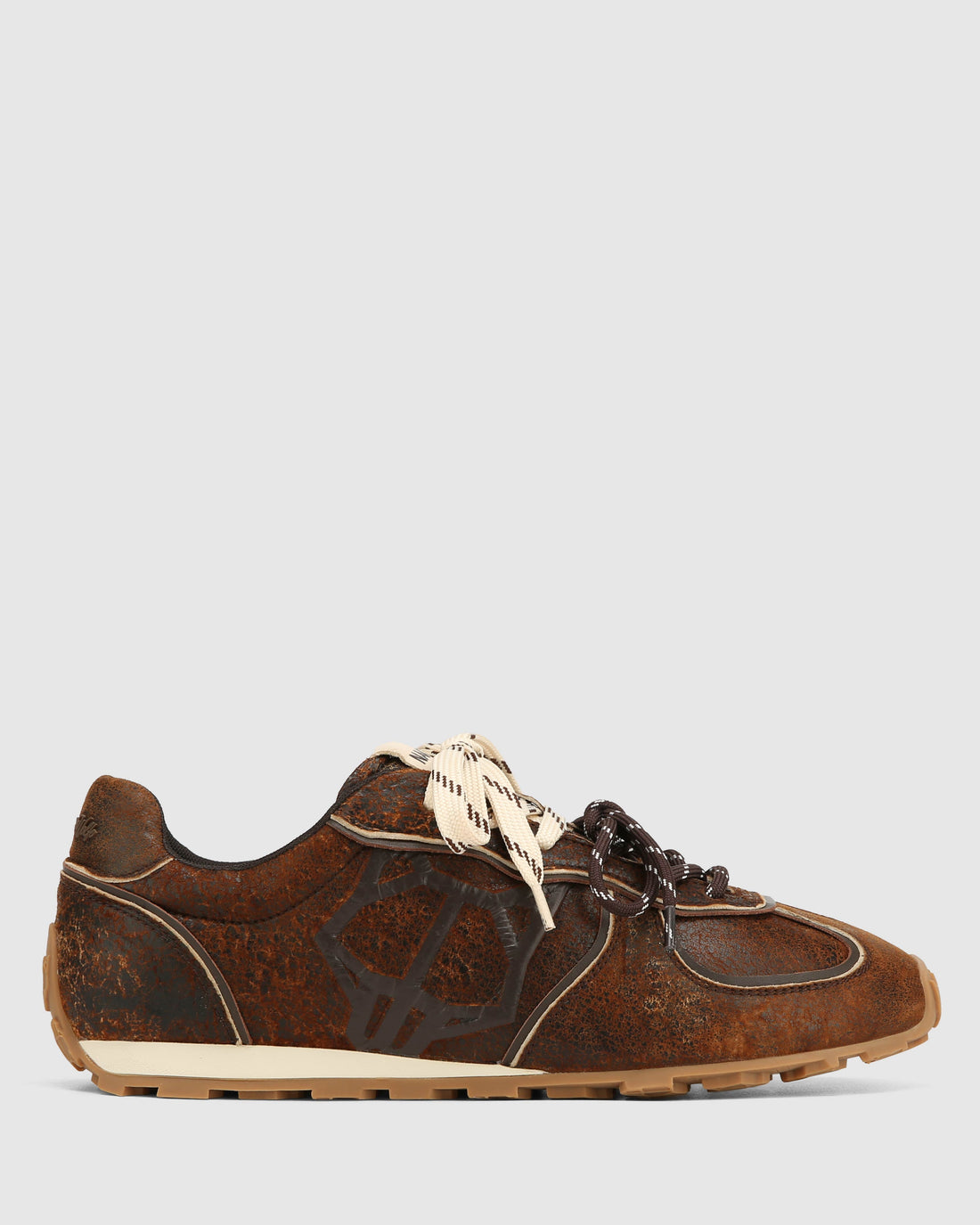 Lightning Brown Distress Leather