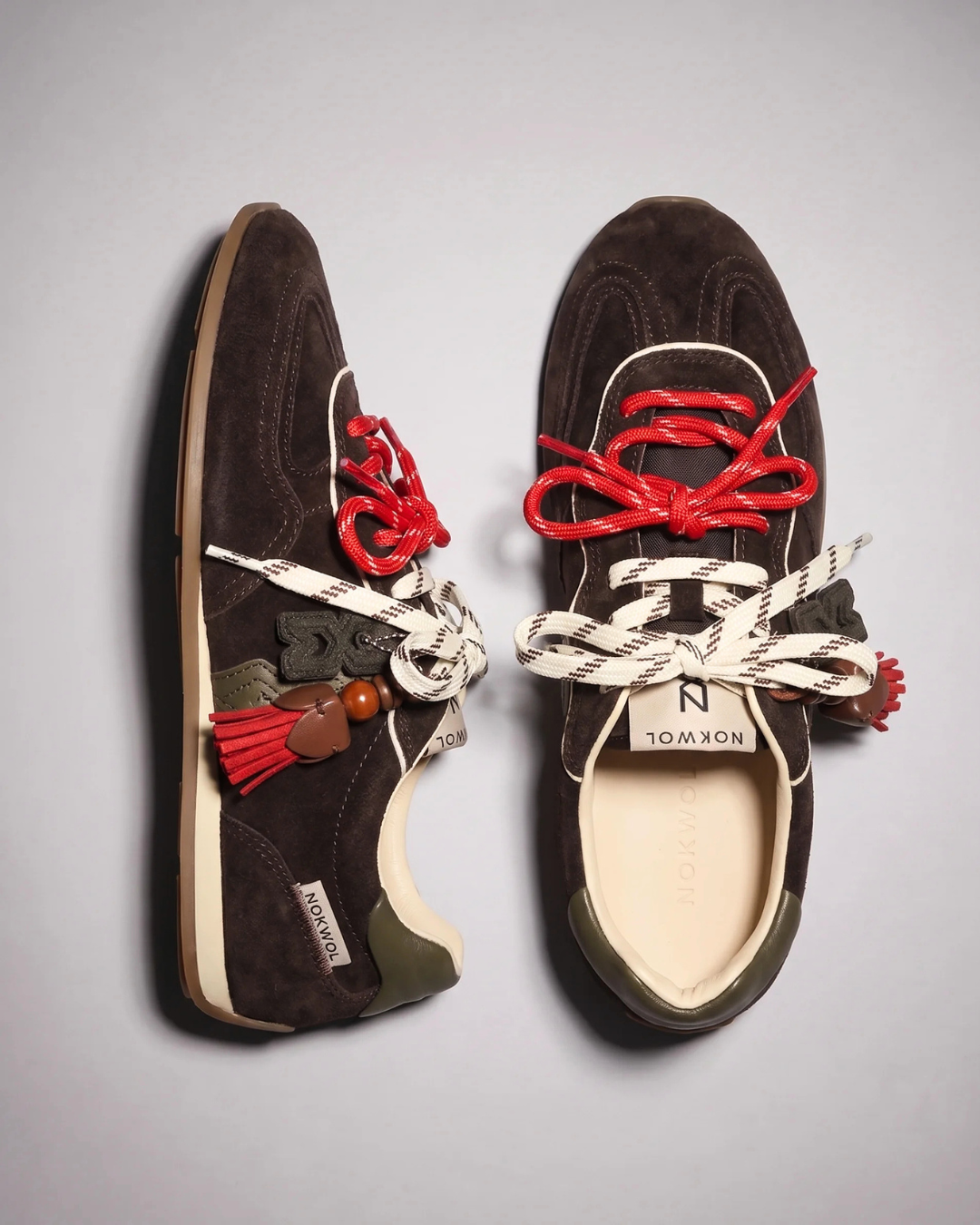 Buy Naked Wolfe Women Adored Mushroom Suede Sneakers - Nokwol