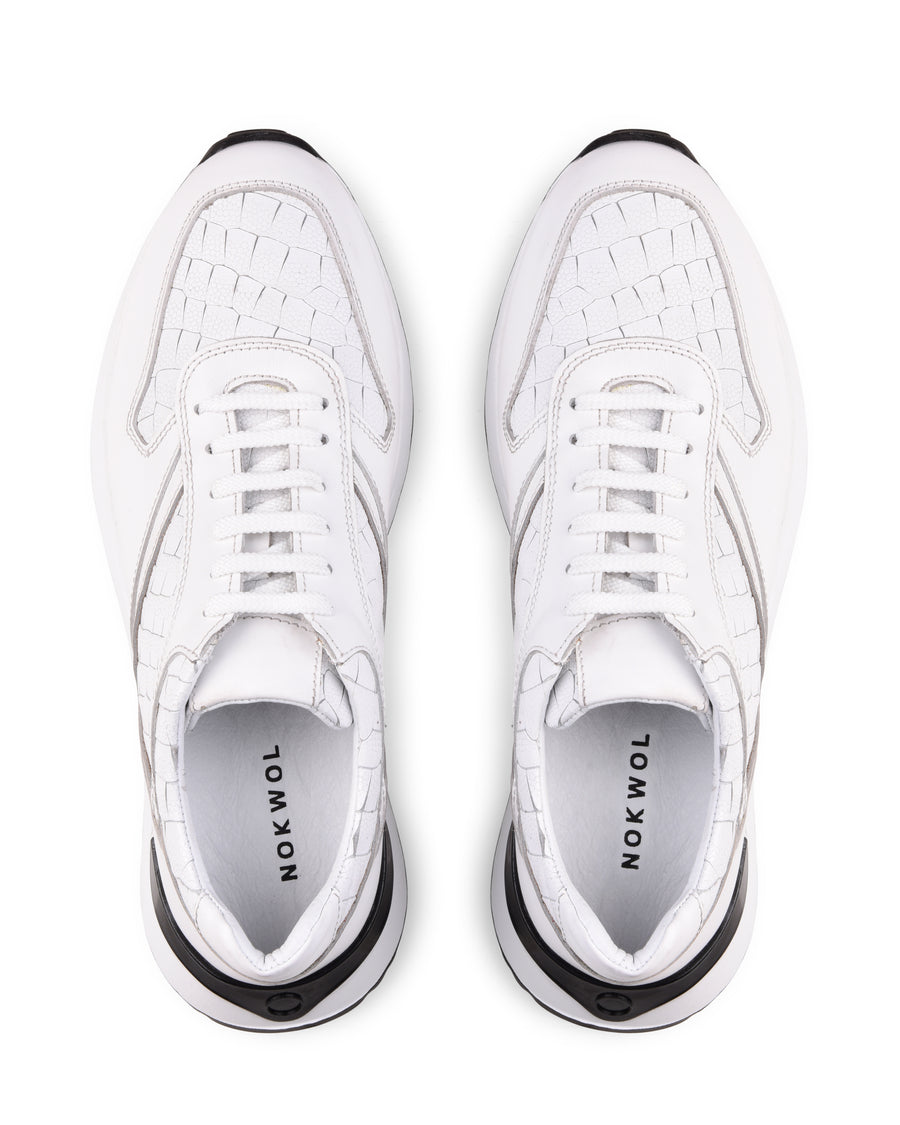 Comet White Leather