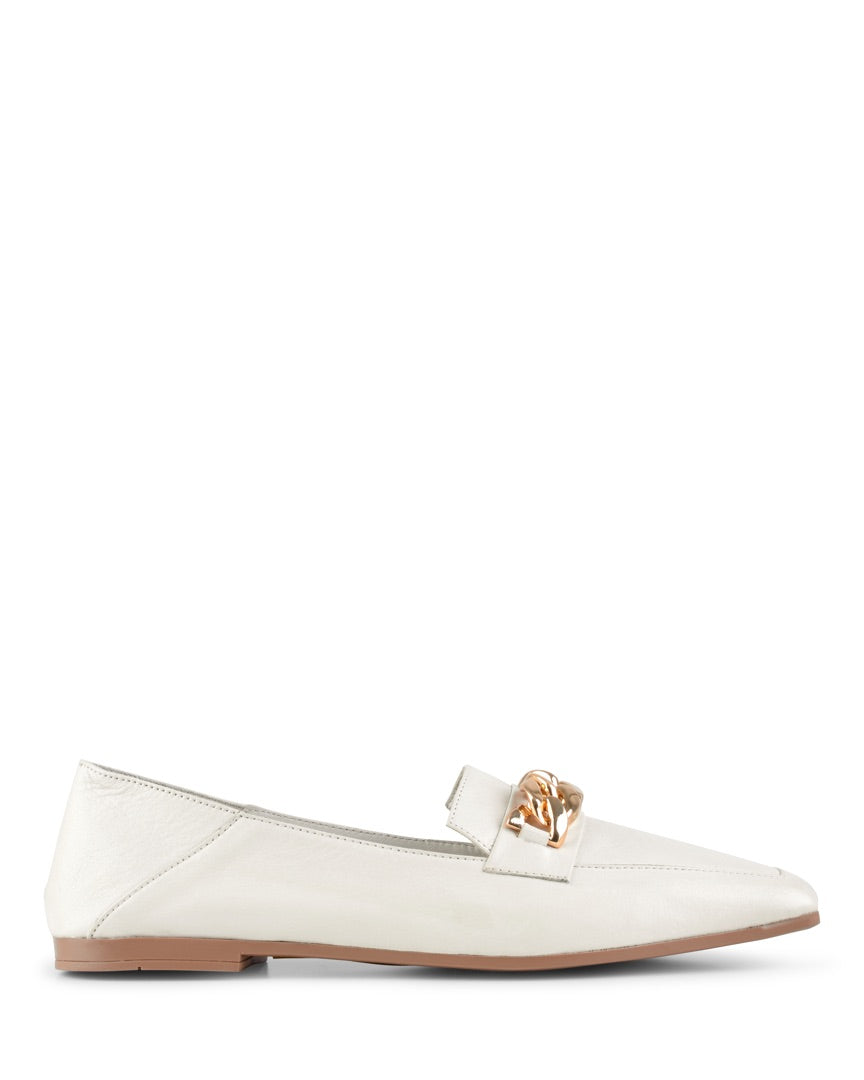 Frances Off-White Leather
