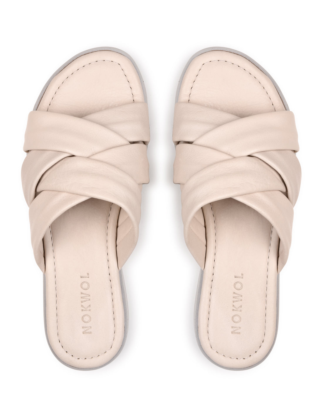 Halle Off-White Leather