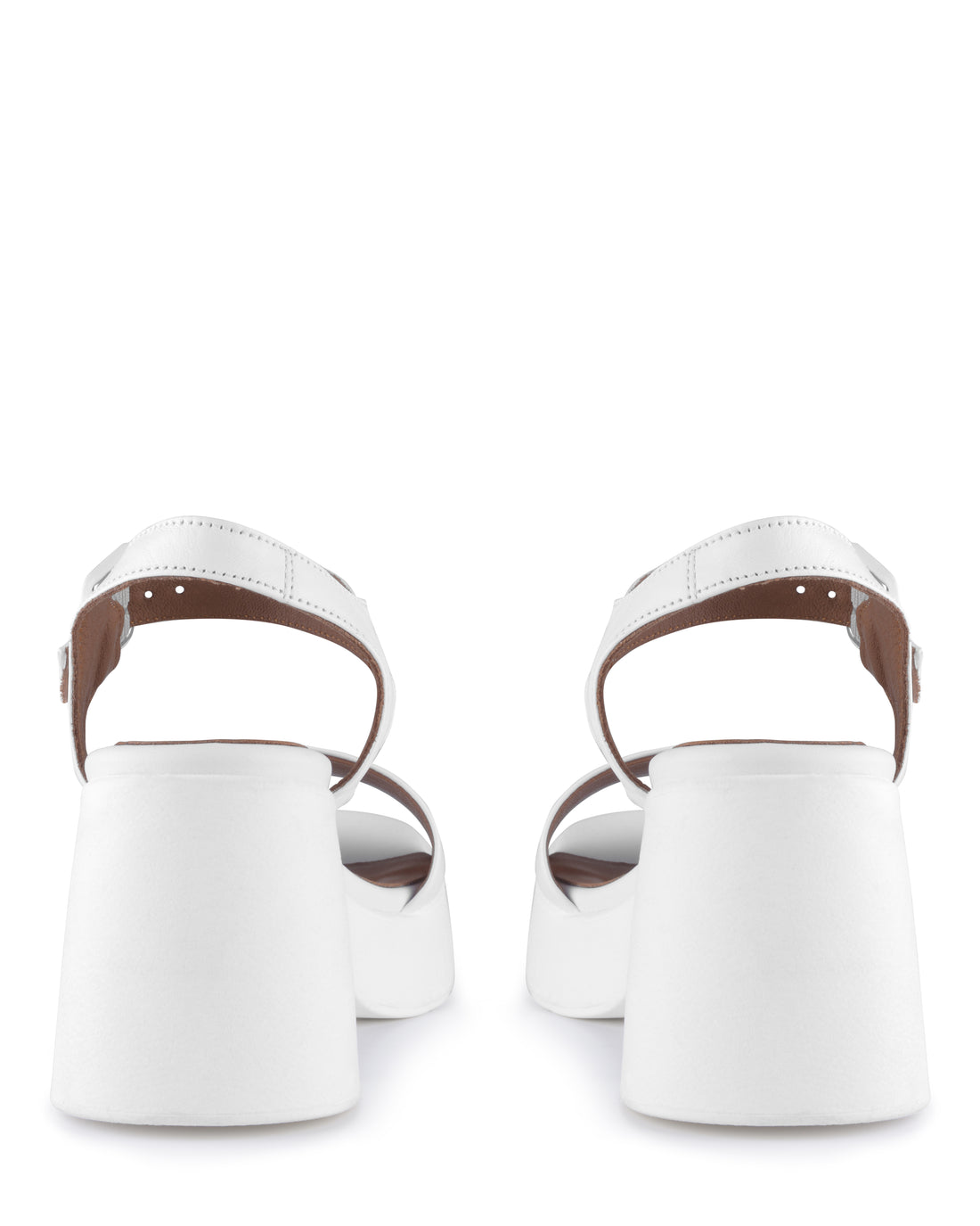 Jodi White Leather