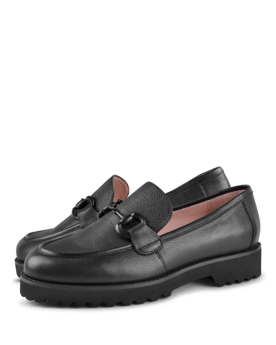 Sadie Black Tumble Leather