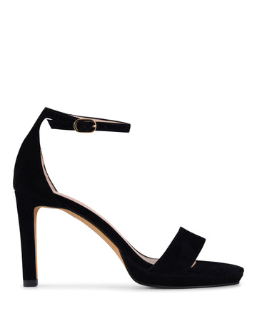 Sylvia Black Kid Suede
